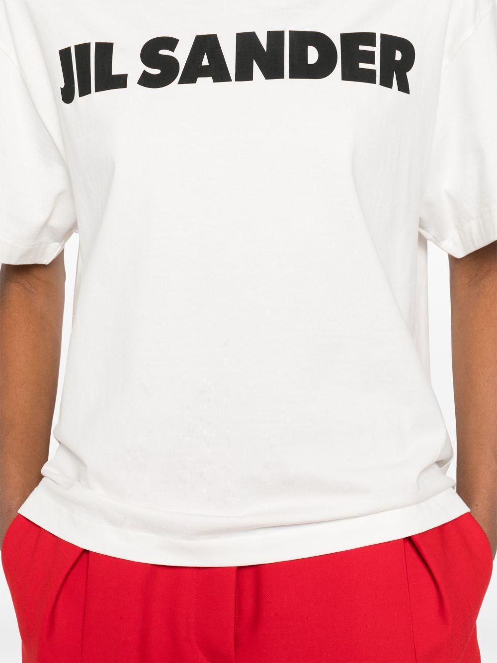 T-shirt con logo in bianco Jil sander - unisex 