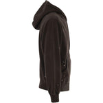 Felpa con logo ricamato a schizzi di vernice in marrone Carhartt wip - uomo 