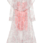 Abito trasparente con design floreale in rosa Ganni - donna 