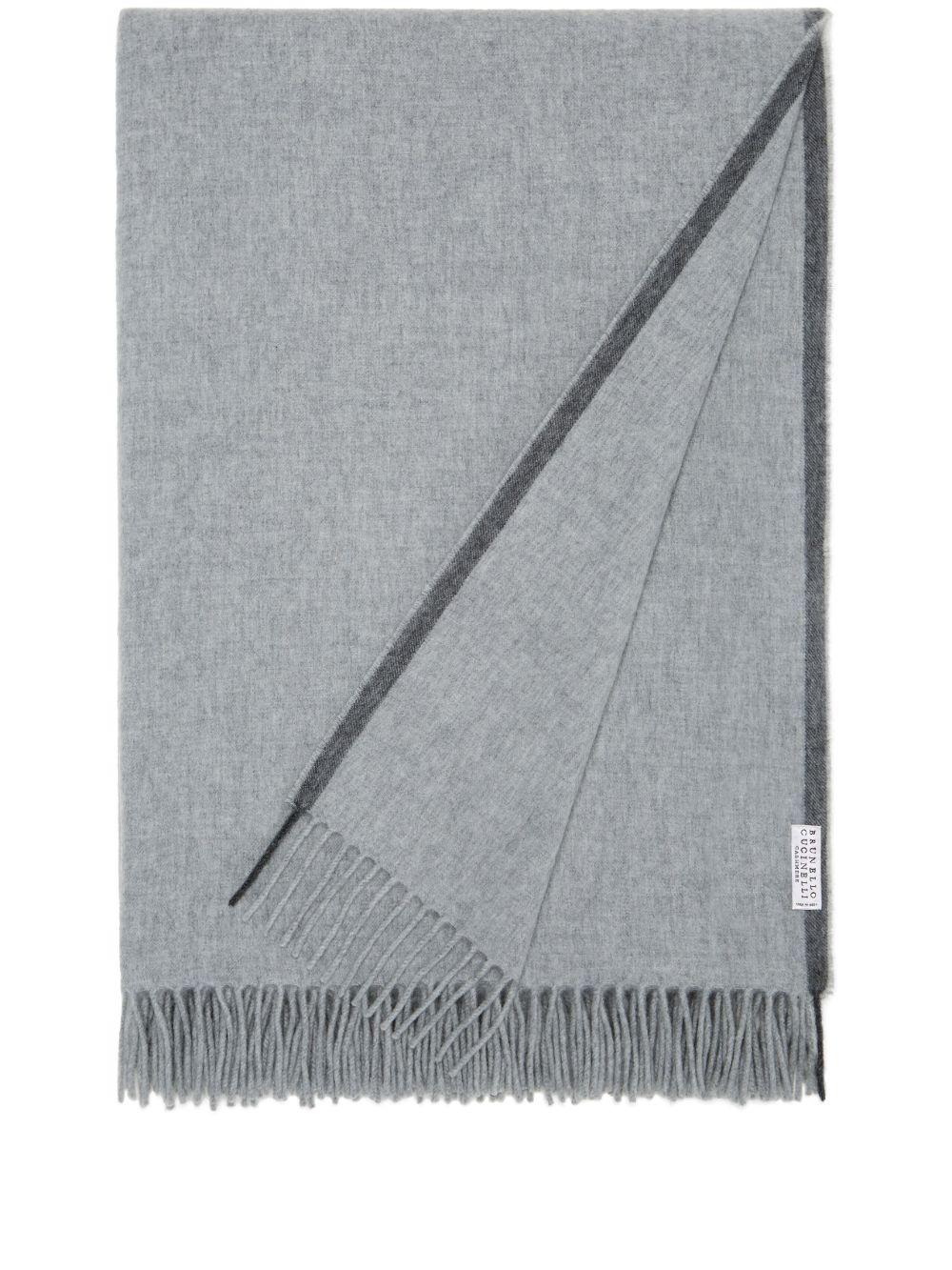 Coperta in cashmere in grigio Brunello cucinelli - donna 