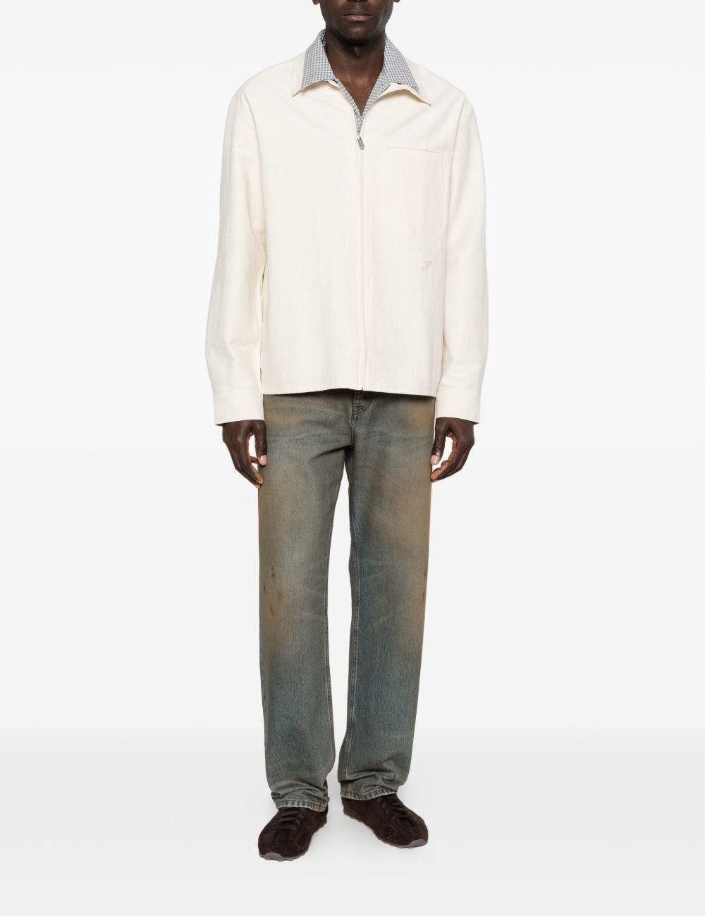 Camicia la chemise mecano in bianco Jacquemus - uomo 