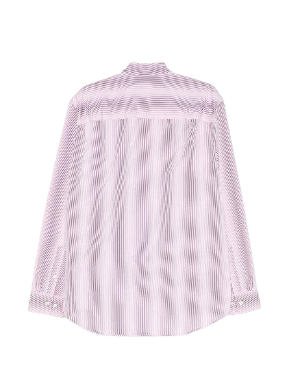 Camicia a righe caper in rosa e bianco Dries van noten - uomo 