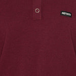 Polo con applicazione logo in bordeaux 