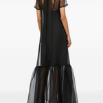 Abito lungo calluna in nero staud - donna 