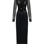 Abito lungo Lace Venus in nero Christopher esber - donna 