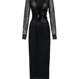 Abito lungo Lace Venus in nero Christopher esber - donna 