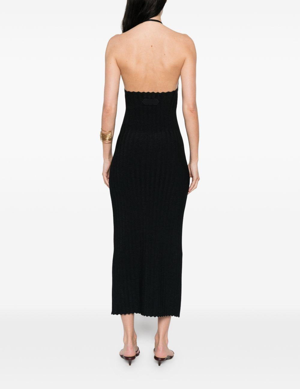 Abito midi tablier in blu scuro Jacquemus - donna 