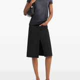 T-shirt con logo in nero Courrèges - donna 