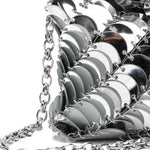 Borsa a spalla Paco night in argento  Rabanne - donna 