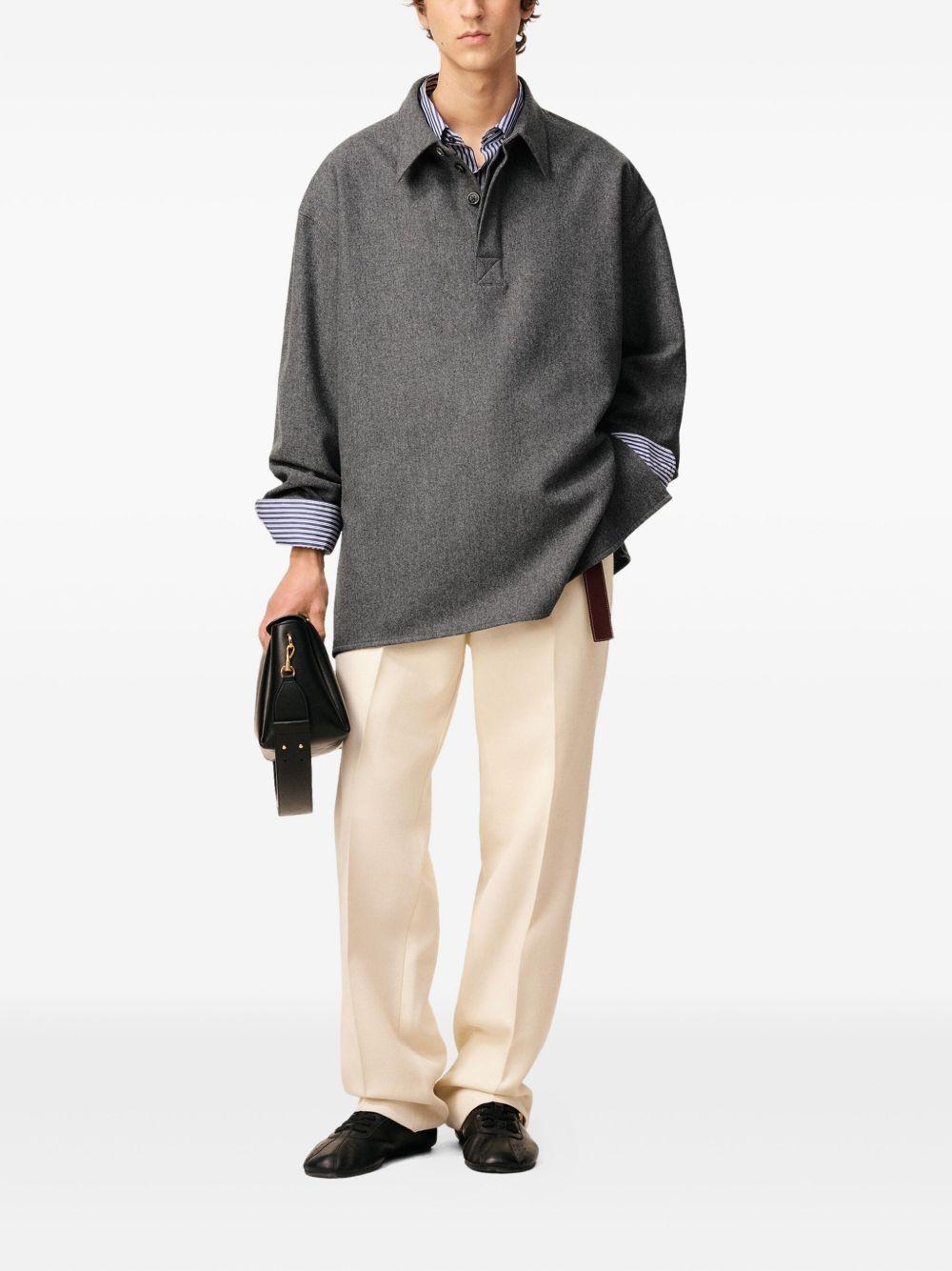 Polo in lana in grigio Ami paris - donna 