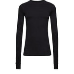 Top a maniche lunghe in cotone grider in nero Rick Owens x Moncler - unisex 