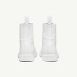 Stivaletti alti con lacci in bianco MM6 x Dr. Martens - donna 