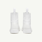 Stivaletti alti con lacci in bianco MM6 x Dr. Martens - donna 