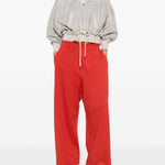 Pantaloni con vita  elasticizzata in rosso Magda butrym - donna 