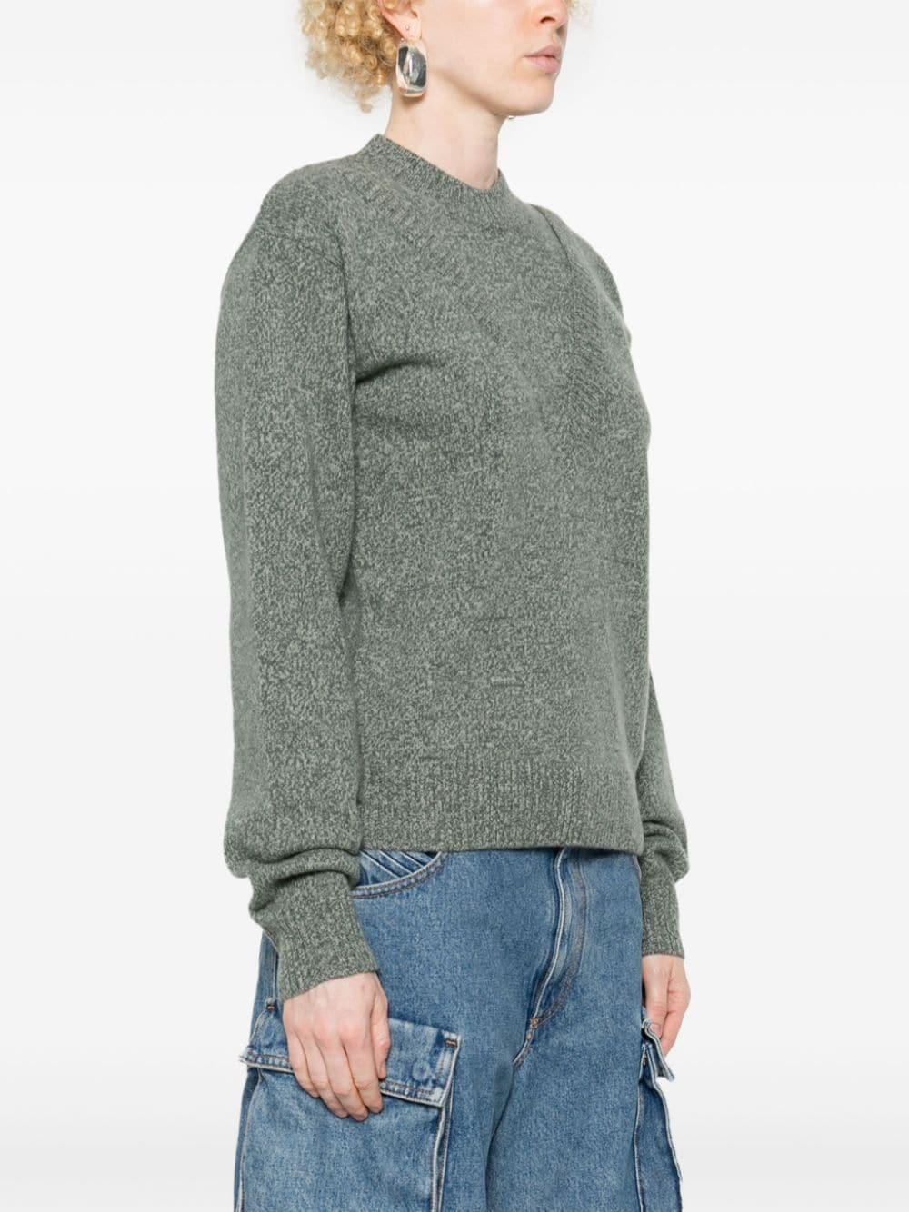 Maglione a strati in verde di Rabanne - donna 