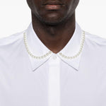 Camicia con decorazione di perline in bianco Simone rocha - uomo 