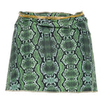 Minigonna con stampa in verde Reina olga - donna 