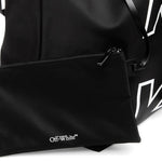 Borsa con logo in nero off white - unisex 