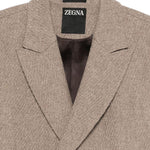 Cappotto doppiopetto in beige Zegna - uomo 