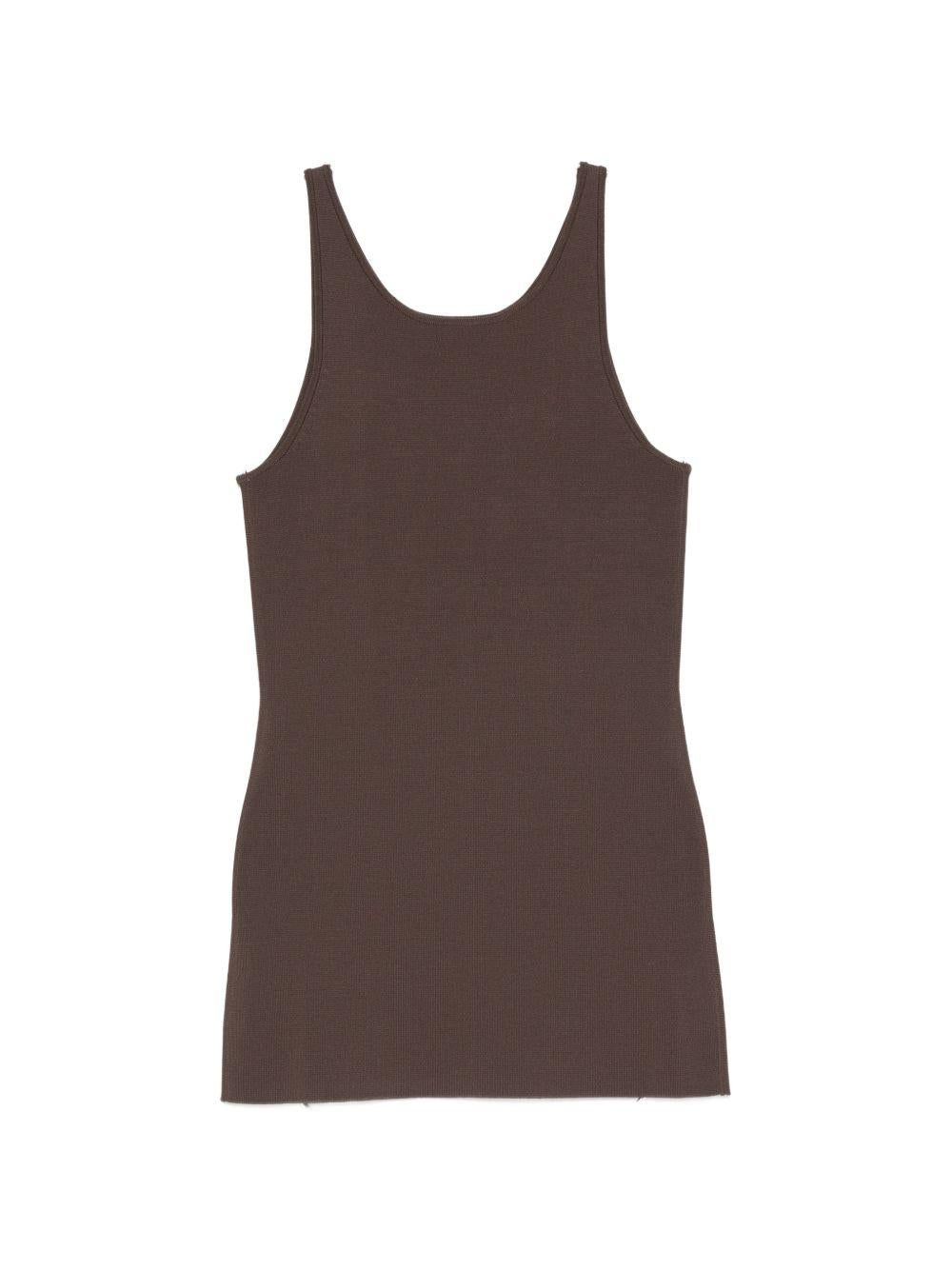Canotta in maglia Toteme in marrone 