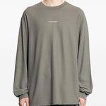 T-shirt a maniche lunghe in grigio 44 label group - uomo 