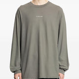 T-shirt a maniche lunghe in grigio 44 label group - uomo 
