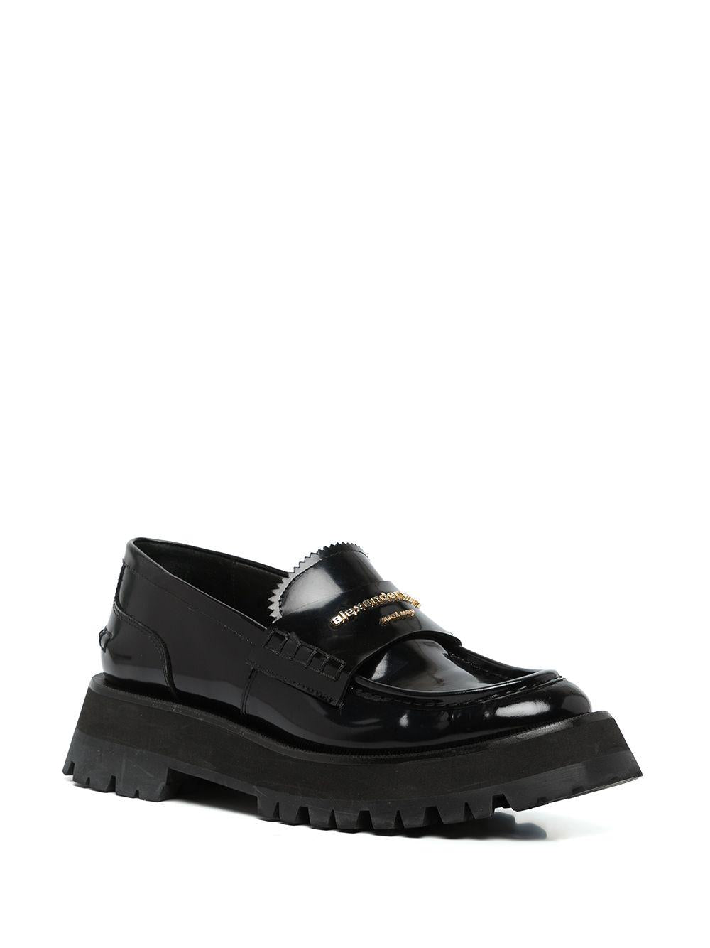 Mocassini Carter con logo in nero Alexander Wang - donna 