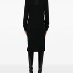 Abito midi a collo alto in nero Toteme - donna 