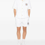 Shorts con monogramma in bianco Casablanca - uomo 