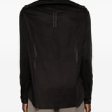 Camicia con tasche sul petto in nero Rick owens - uomo 