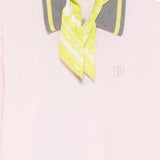 Polo con logo ricamato in rosa Kolor - uomo 