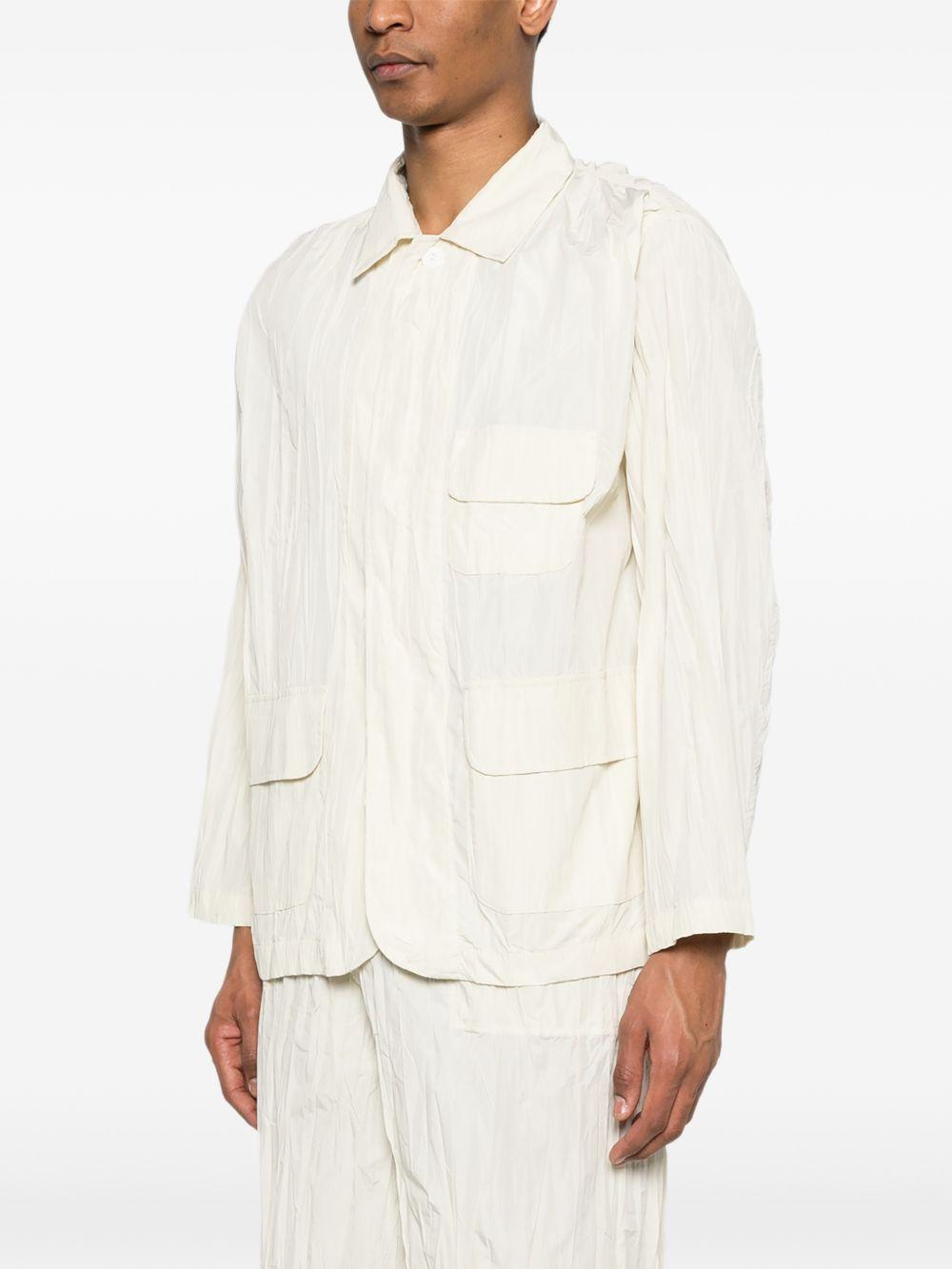 Giacca con effetto stropicciato in bianco GONGDID DESIGN - uomo 