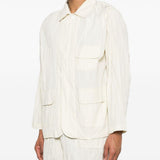 Giacca con effetto stropicciato in bianco GONGDID DESIGN - uomo 