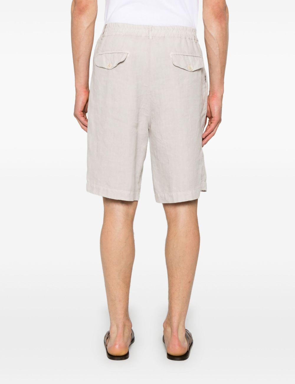 Shorts in lino in beige Brunello cucinelli - uomo 