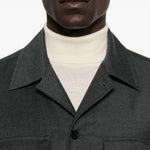 Camicia con taschino e bottoni in grigio Briglia 1949 - uomo 
