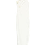 Abito lungo con decorazioni floreali in bianco Coperni - donna 
