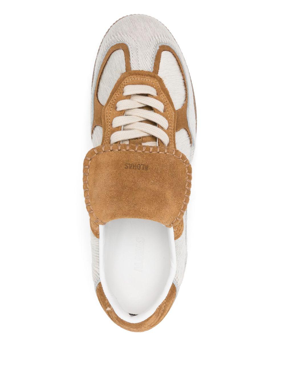 Sneakers basse in pelle 490 in beige Alohas - donna 