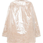 Camicia imbottita con finitura lucida carton tris in beige Dries van noten - uomo 