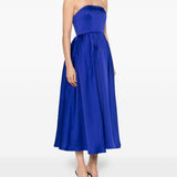 Abito midi con gonna svasata in blu Roland Mouret - donna 