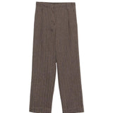 Pantaloni a righe in marrone Antonelli - donna 