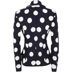 Blazer a pois in nero e bianco 