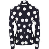 Blazer a pois in nero e bianco 