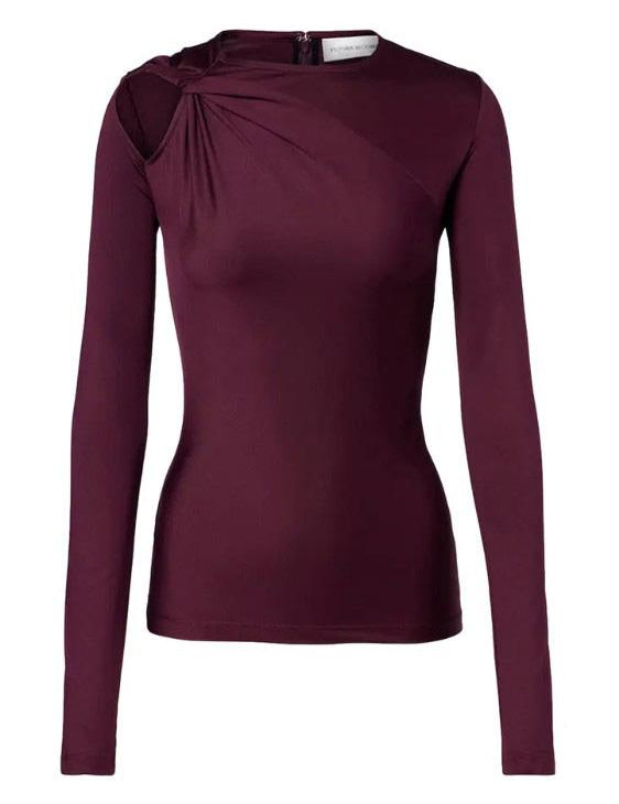 Top a maniche lunghe con dettagli cut-out Victoria Beckham - donna 