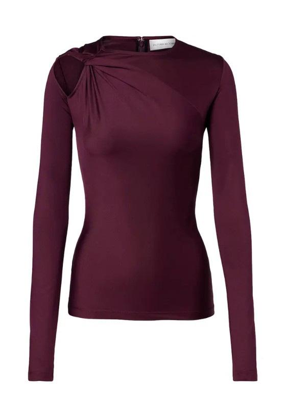 Top a maniche lunghe con dettagli cut-out Victoria Beckham - donna 