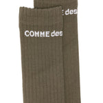 Calzini alti con logo in verde Comme des garcons homme plus - uomo<BR/><BR/> 