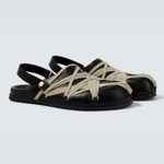 Mules megalace in nero Rick Owens - uomo 
