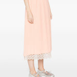 Gonna midi con orlo in pizzo rosa Simone Rocha - donna 