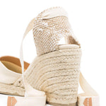 Espadrillas con zeppa in tela Carina in avorio Castañer - donna 