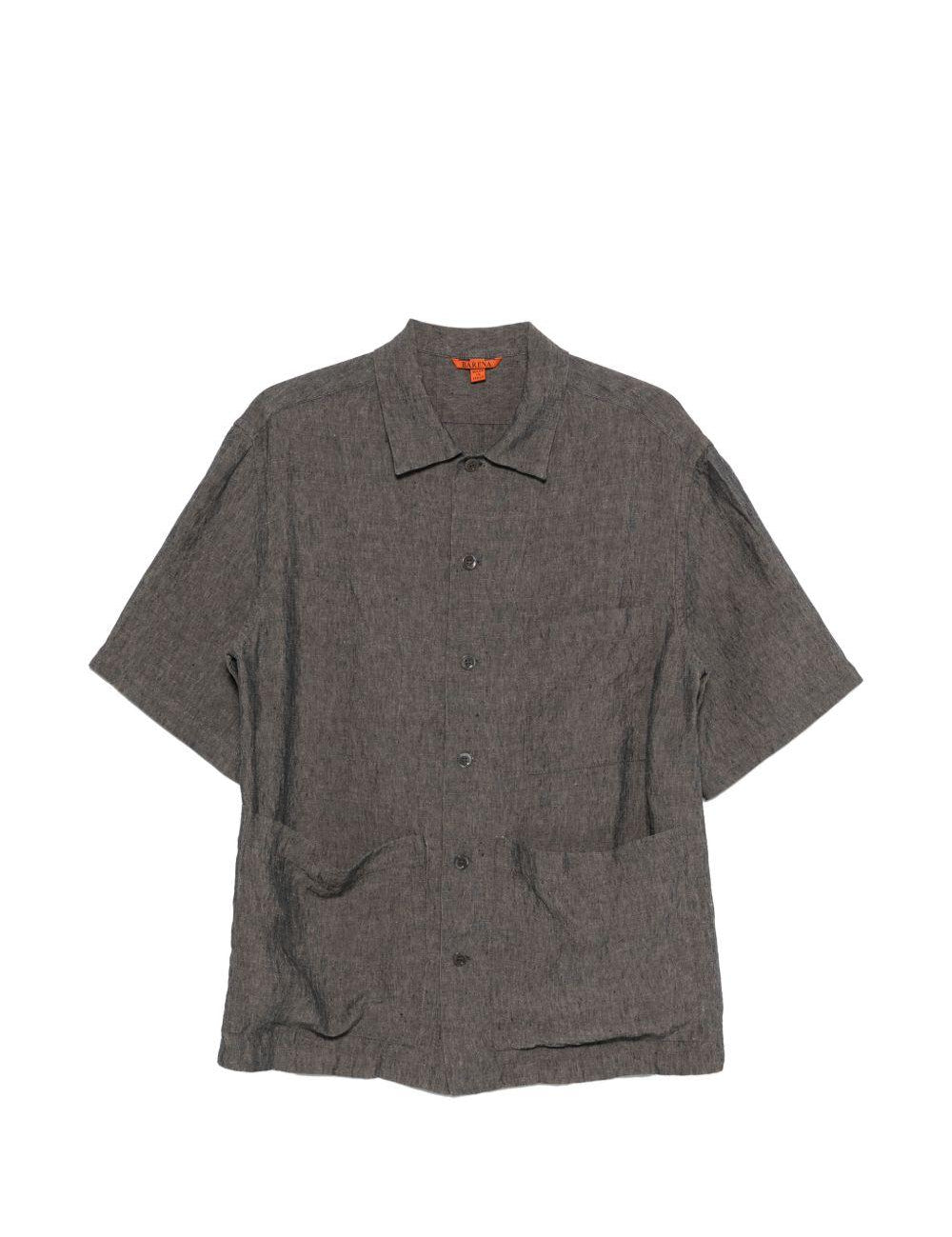 Camicia con tasca in grigio Barena Venezia - uomo 