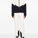 Giacca da sci bicolore in bianco e nero Perfect moment - donna 